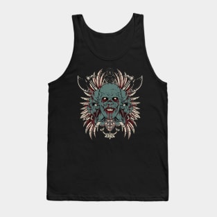 The Three Head of Satan Tank Top